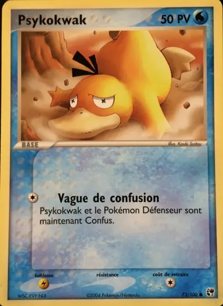 Psykokwak, carte Pokémon SS 73 — extension EX Tempête de sable