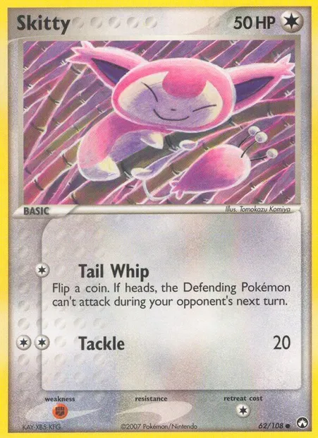 Skitty, Pokémon card PK 62 — Power Keepers set