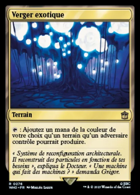 Verger exotique, carte Magic WHO 276 — extension Doctor Who