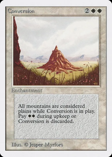 Conversion, Magic card 2ED 16 — Unlimited Edition set