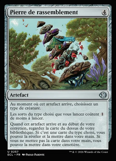 Pierre de rassemblement, carte Magic ECL 257 — extension Lorwyn Eclipsed