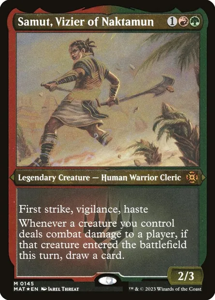 Samut, Vizier of Naktamun, Magic card MAT 145 — March of the Machine: The Aftermath set