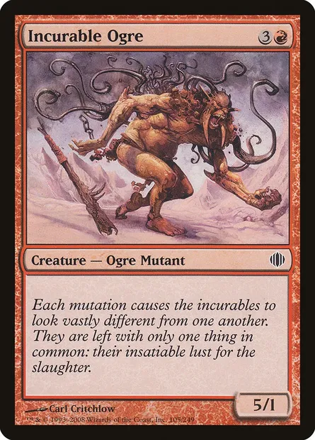 Incurable Ogre, Magic card ALA 105 — Shards of Alara set