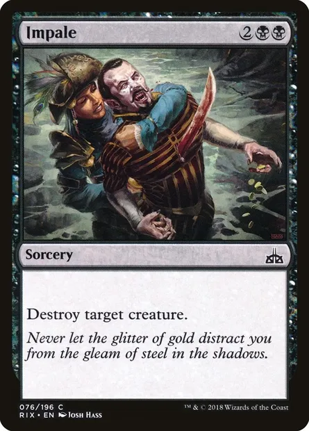 Impale, Magic card RIX 76 — Rivals of Ixalan set
