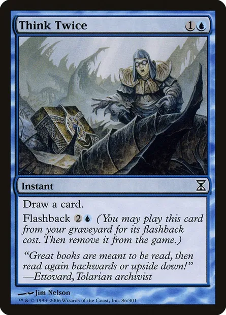 Think Twice, Magic card TSP 86 — Time Spiral set