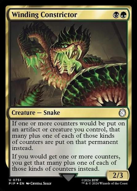 Winding Constrictor, Magic card PIP 751 — Fallout set