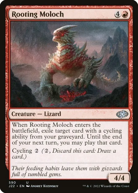 Rooting Moloch, Magic card J22 590 — Jumpstart 2022 set
