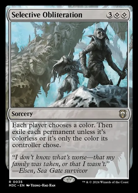 Selective Obliteration, Magic card M3C 35 — Modern Horizons 3 Commander set