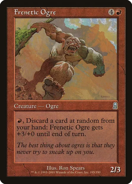 Frenetic Ogre, Magic card ODY 195 — Odyssey set
