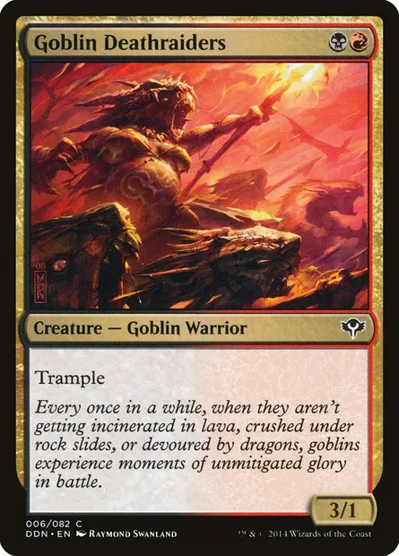 Goblin Deathraiders, Magic card DDN 6 — Duel Decks: Speed vs. Cunning set