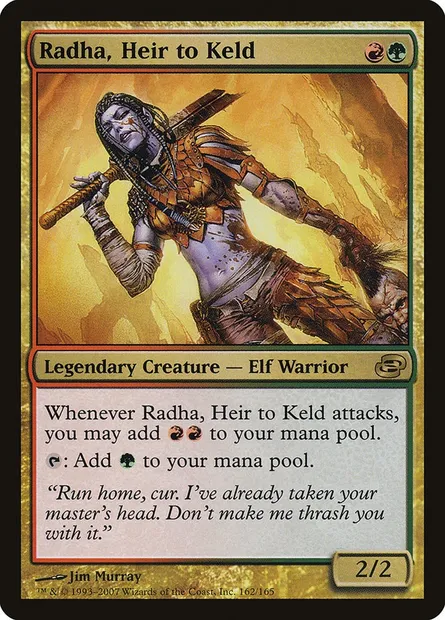 Radha, héritière de Keld, carte Magic PLC 162 — extension Chaos planaire