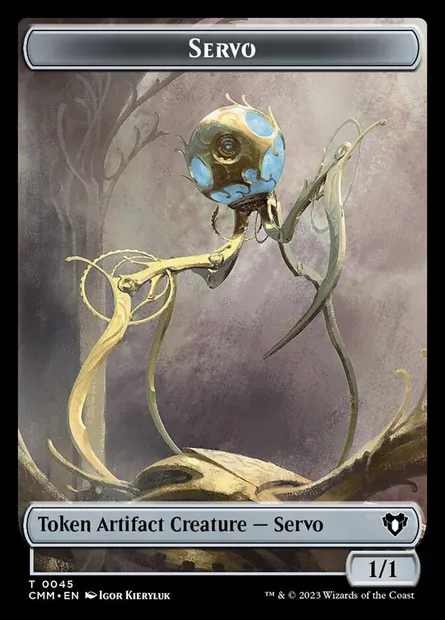 Servo, carte Magic TCMM 45 — extension Commander Masters Tokens