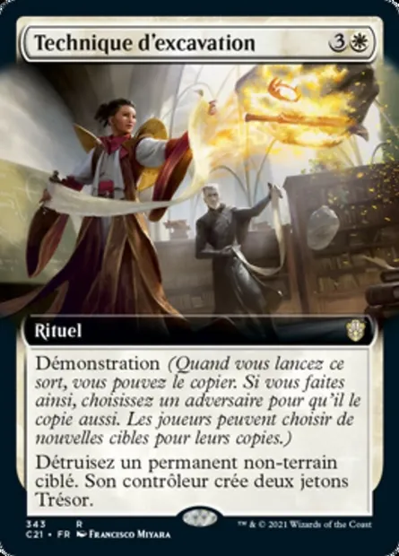 Technique d'excavation, carte Magic C21 343 — extension Commander 2021