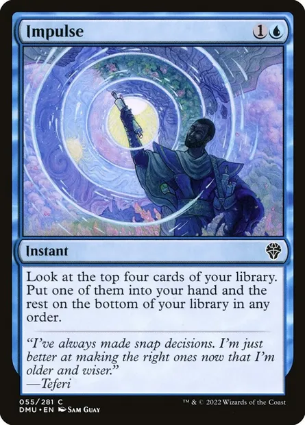 Impulse, Magic card DMU 55 — Dominaria United set