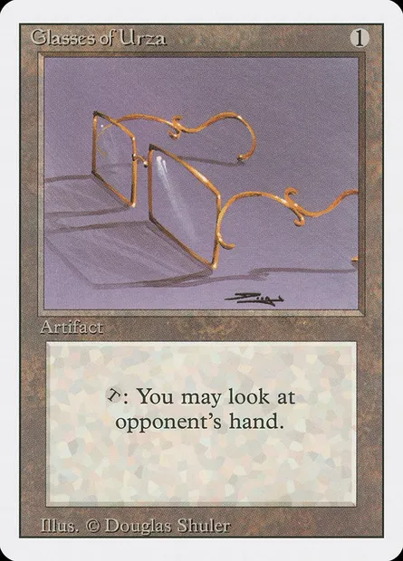 Glasses of Urza, Magic card 3ED 249 — Revised Edition set