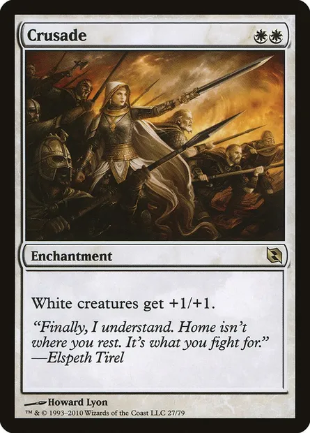 Crusade, Magic card DDF 27 — Duel Decks: Elspeth vs. Tezzeret set