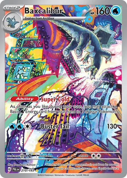 Baxcalibur, Pokémon card PAL 210 — Paldea Evolved set