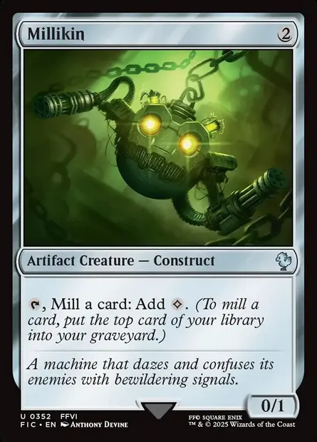 Millikin, Magic card FIC 352 — Final Fantasy Commander set
