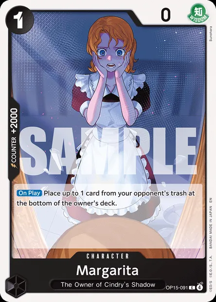 Margarita, One Piece card OP15-091 — ADVENTURE ON KAMI’S ISLAND set