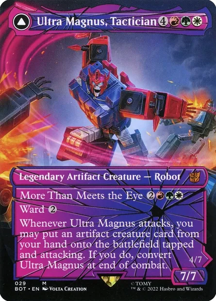Ultra Magnus, Tactician // Ultra Magnus, Armored Carrier, carte Magic BOT 29 — extension Transformers