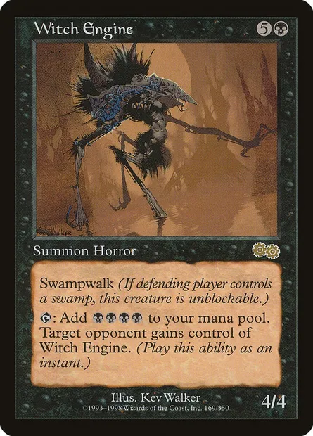 Witch Engine, Magic card USG 169 — Urza's Saga set