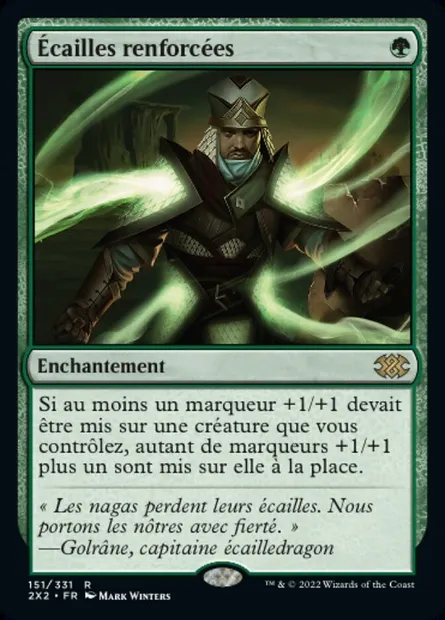 Écailles renforcées, carte Magic 2X2 151 — extension Double Masters 2022