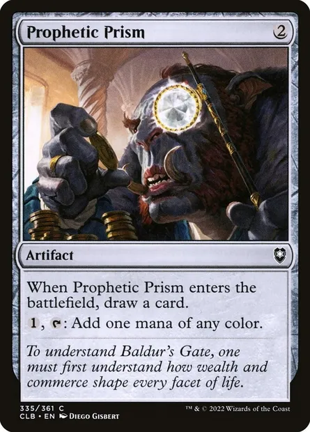 Prophetic Prism, Magic card CLB 335 — Commander Legends: Battle for Baldur's Gate set
