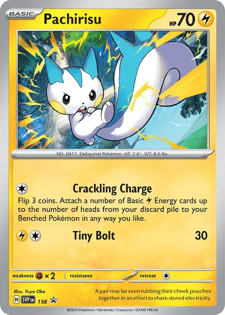 Pachirisu, Pokémon card PR-SV 158 — SVP Black Star Promos set