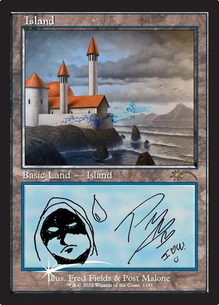 Île, carte Magic SLD 1191 — extension Secret Lair Drop