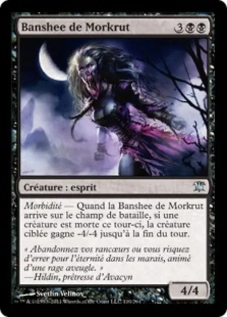 Banshee de Morkrut, carte Magic ISD 110 — extension Innistrad