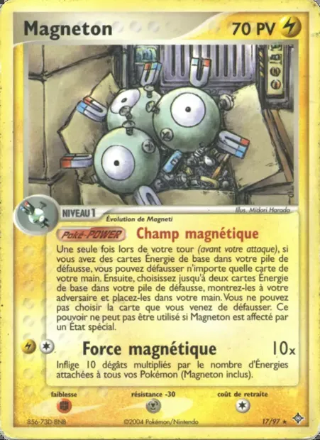 Magnéton, carte Pokémon DR 17 — extension EX Dragon