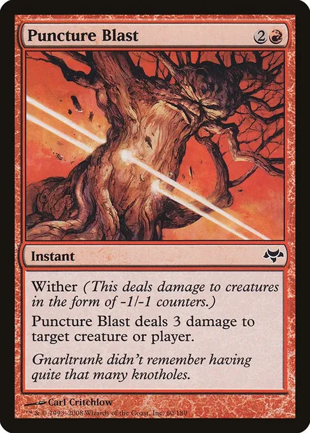 Puncture Blast, Magic card EVE 60 — Eventide set