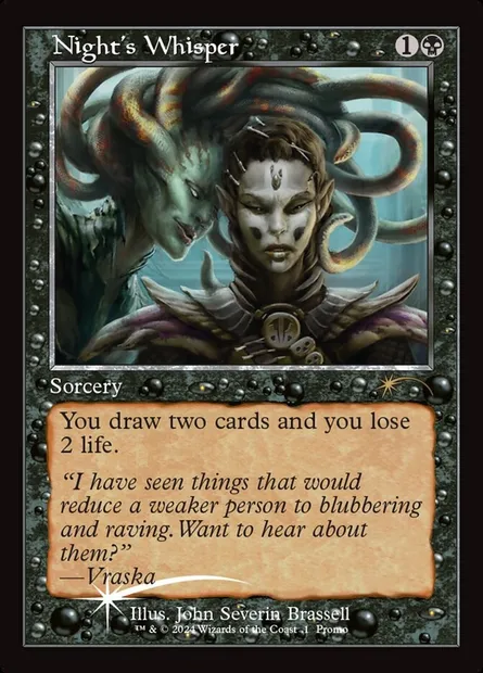 Night's Whisper, Magic card PW24 18 — Wizards Play Network 2024 set
