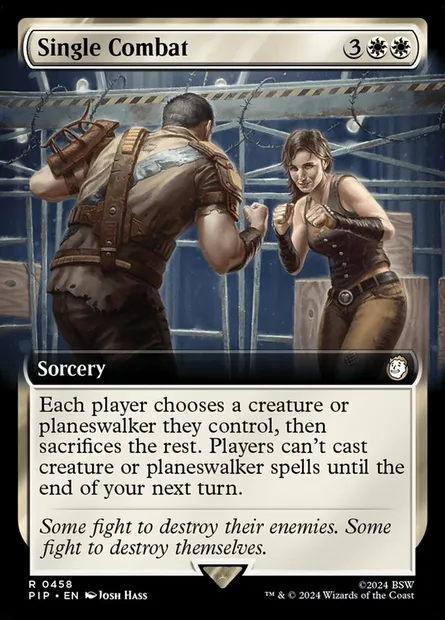 Single Combat, Magic card PIP 458 — Fallout set