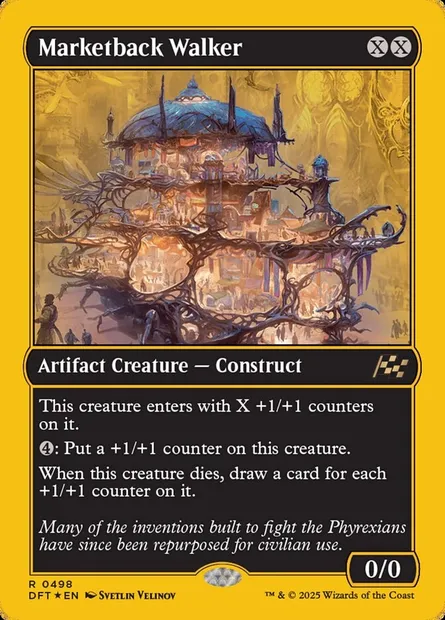 Marketback Walker, Magic card DFT 498 — Aetherdrift set