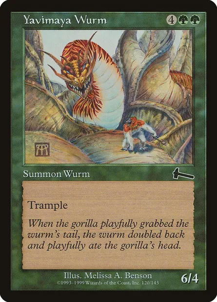 Guivre de la Yavimaya, carte Magic ULG 120 — extension Héritage d'Urza