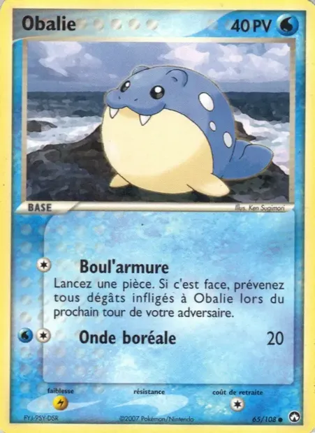 Obalie, carte Pokémon PK 65 — extension EX Gardiens du Pouvoir