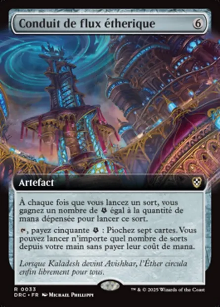 Conduit de flux étherique, carte Magic DRC 33 — extension Aetherdrift Commander