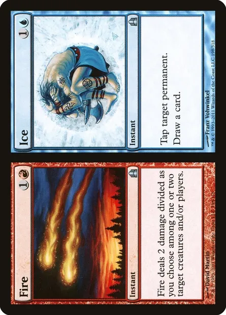 Fire // Ice, Magic card CMD 198 — Commander 2011 set