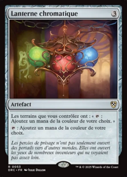 Lanterne chromatique, carte Magic DRC 53 — extension Aetherdrift Commander