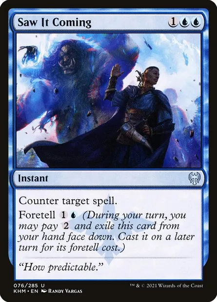 Saw It Coming, Magic card KHM 76 — Kaldheim set