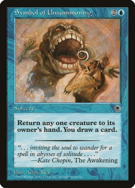 Symbol of Unsummoning, Magic card POR 70 — Portal set