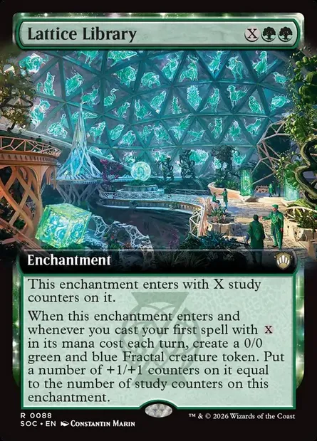 Lattice Library, Magic card SOC 88 — Secrets of Strixhaven Commander set
