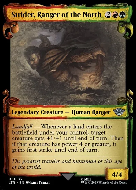 Strider, Ranger of the North, Magic card LTR 683 — The Lord of the Rings: Tales of Middle-earth set