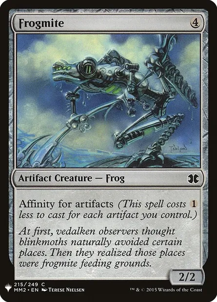 Frogmite, Magic card PLST MM2-215 — The List set