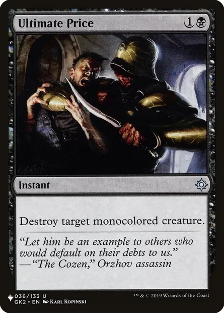Ultimate Price, Magic card PLST GK2-36 — The List set