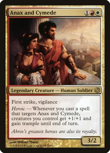 Anax et Cymède, carte Magic DDL 11 — extension Duel Decks: Heroes vs. Monsters