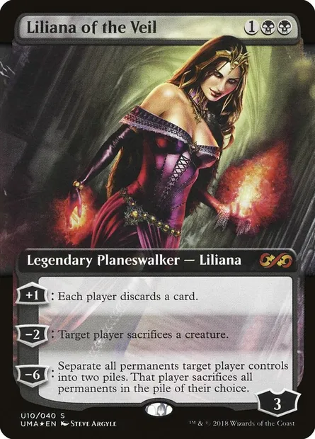 Liliana du voile, carte Magic PUMA U10 — extension Ultimate Box Topper