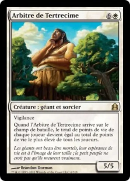 Arbitre de Tertrecime, carte Magic CMD 6 — extension Commander 2011