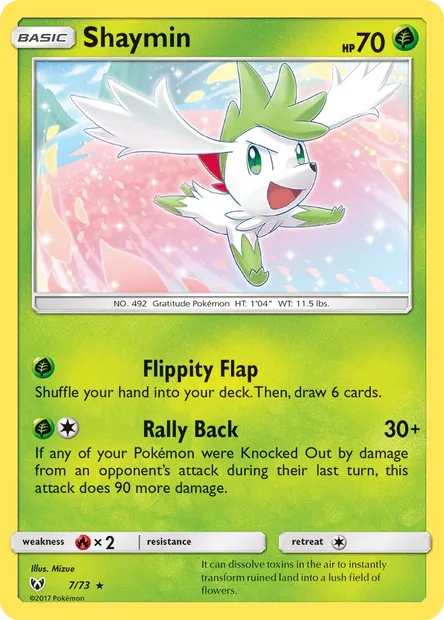 Shaymin, Pokémon card SLG 7 — Shining Legends set